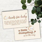 ニュートラルウォーター色の小さな餃子の本ベビー エンクロージャーカード