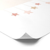 ニュートラルウォーター色の雲と星の子供部屋ポスター ポスター (角)