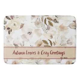 ニュートラルウォームベージュブラウンカスタム バスマット