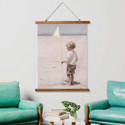 ニュートラルウォールアート – タペストリー。 吊り下げ型タペストリー (リビング)