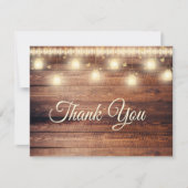 ニュートラルウッドベビーシャワーサンキューカード 招待状 (正面)