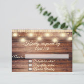 ニュートラルウッドベビーシャワーRSVPカード 出欠カード (スタンド正面)