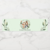 ニュートラルウッドランド動物赤ちゃんシャワー1st誕生日 ペットボトルラベル (シングルラベル)