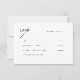 ニュートラルエレガントウェディングRsvp 出欠カード