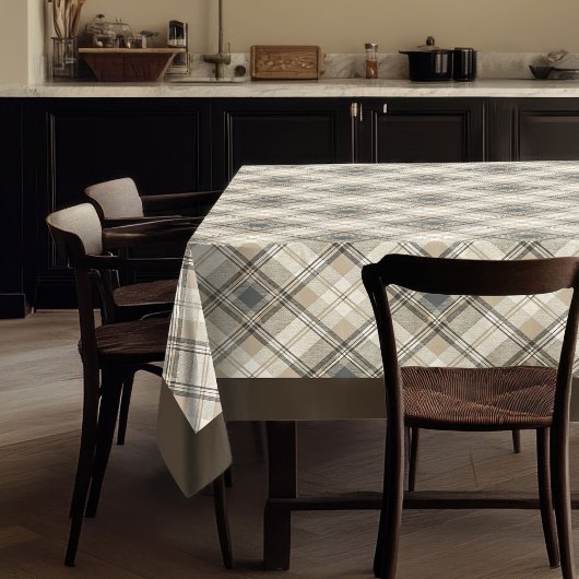ニュートラルエレガントテーブルクロスクリーン幾何学スタイル テーブルクロス