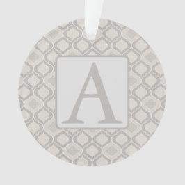 ニュートラルエレガントトーンでのモロッコトレリスのパターン オーナメント