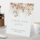 ニュートラルエレガントフローラブライダルシャワーカードギフト 台座サイン (インサイチュ)