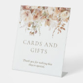 ニュートラルエレガントフローラブライダルシャワーカードギフト 台座サイン (正面)