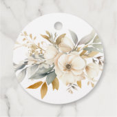 ニュートラルエレガントフローラベビーイン開花ベビーシャワー フェイバータグ (裏面)