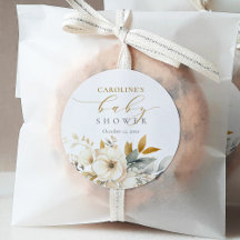 ニュートラルエレガントフローラベビーイン開花ベビーシャワー