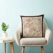 ニュートラルエレガントボタニカルアートプリント クッション (椅子)