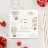 ニュートラルエレガントボホホットエアバルーンベビーシャワー スタンダードランチョンナプキン (インサイチュ)