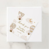 ニュートラルエレガントボホホットエアバルーンベビーシャワー フェイバータグ (インサイチュ)