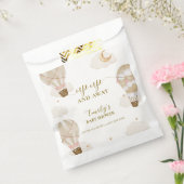 ニュートラルエレガントボホホットエアバルーンベビーシャワー フェイバーバッグ (封をした状態)