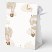 ニュートラルエレガントボホホットエアバルーンベビーシャワー フェイバーボックス (裏面)