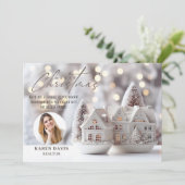 ニュートラルエレガントメリークリスマス不動産仲介業者 シーズンカード (スタンド正面)