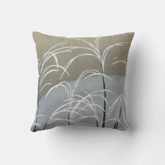 ニュートラルエレガントモダンミニマリスト日本のアート クッション (裏面)