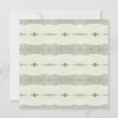 ニュートラルエレガントヴィンテージグ素朴リーン保存日付 招待状 (裏面)