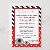 ニュートラルエレファントベビーシャワー招待状 招待状 (正面)