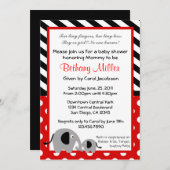 ニュートラルエレファントベビーシャワー招待状 招待状 (正面/裏面)