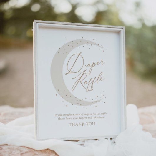 ニュートラルオーバーザムーンベビーシャワーおむつラッフル ポスター