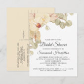 ニュートラルオーランズアンドユーカリブライダルシャワー ポストカード (正面/裏面)