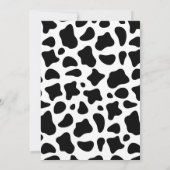 ニュートラルカウテーマのベビーシャワー招待状 招待状 (裏面)