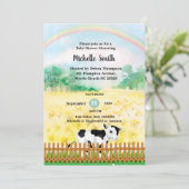 ニュートラルカウレインボーベビーシャワー 招待状 (スタンド正面)