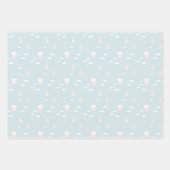 ニュートラルカラーとテーマ ラッピングペーパーシート (正面2)