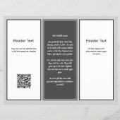 ニュートラルカラーズトリフォールドビジネス広告ズフライヤー チラシ (裏面)