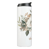 ニュートラルカラーズホワイトベージュブルーグリーンフローラ タンブラー (回転左)