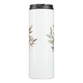 ニュートラルカラーズホワイトベージュブルーグリーンフローラ タンブラー (裏面)