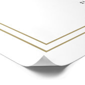 ニュートラルカラーズボホフローラ結婚式 プログラム標識 ポスター (角)