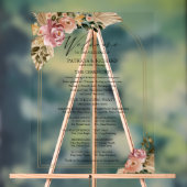 ニュートラルカラーズボホフローラ結婚式 プログラム アクリルサイン (ニュートラル)