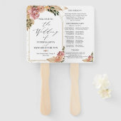 ニュートラルカラーズボホフローラ結婚式 プログラム ハンドファン (正面&裏面)