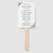 ニュートラルカラーズボホフローラ結婚式 プログラム ハンドファン (裏面)