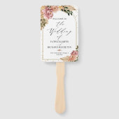 ニュートラルカラーズボホフローラ結婚式 プログラム ハンドファン (正面)