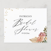 ニュートラルカラーズボホブライダルシャワーアドバイスカード (裏面)