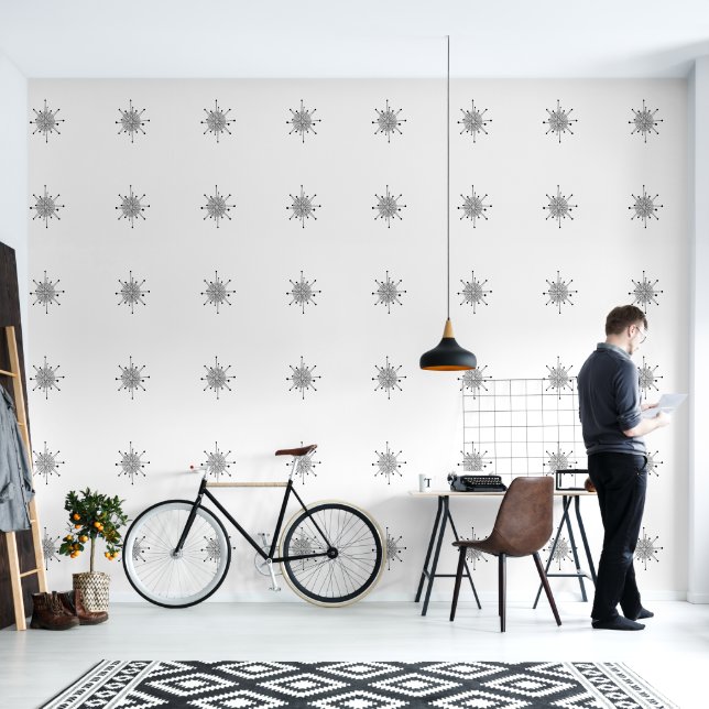 ニュートラルカラーズ中世紀原子モダンMCM 壁紙 (リビング)