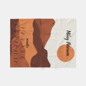 ニュートラルカラーズ月次マイルストーンベビーブランケット フリースブランケット (正面(横))