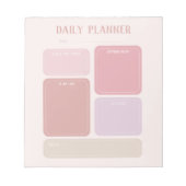 ニュートラルカラーデイリープランナー ノートパッド (正面)