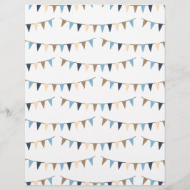 ニュートラルガーランドと水玉模様スクラップブック紙