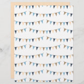 ニュートラルガーランドと水玉模様スクラップブック紙 (正面/裏面)