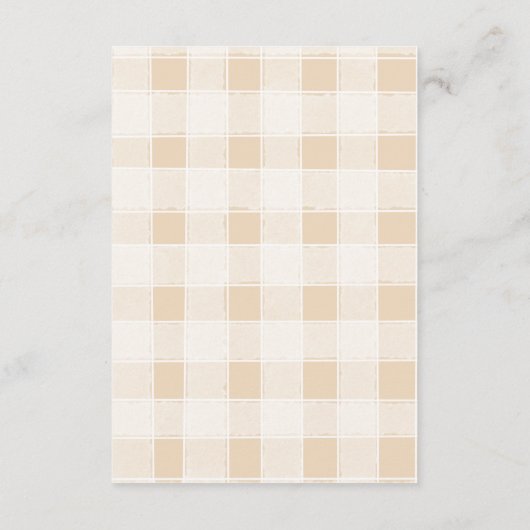 ニュートラルキャンピングベビーシャワーおむつラッフル エンクロージャーカード (裏面)