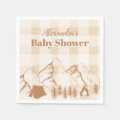 ニュートラルキャンピングベビーシャワー スタンダードカクテルナプキン (正面)