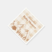 ニュートラルキャンピングベビーシャワー スタンダードカクテルナプキン (角)