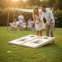 ニュートラルギンガムベビーシャワーウッドランド動物