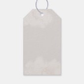 ニュートラルクラウズベビーシャワーガールギフトラベル ギフトタグ (裏面)