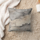 ニュートラルクラウドスケープ水彩枕 クッション (ブランケット)