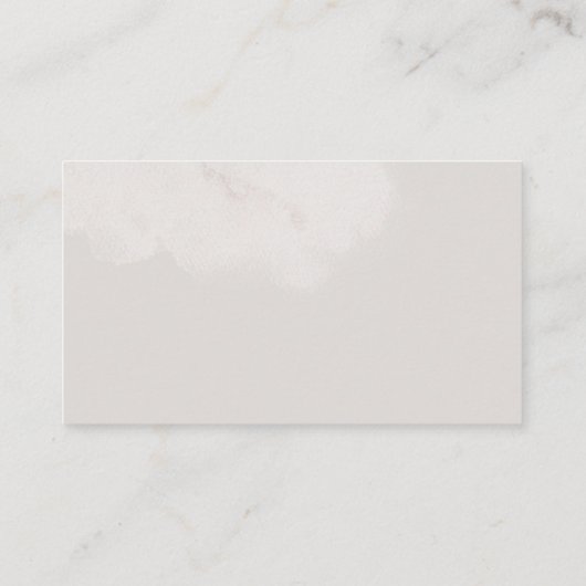 ニュートラルクラウドベビーシャワーブックベビーカード エンクロージャーカード (裏面)